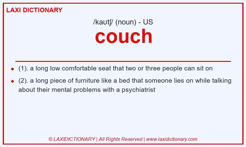 Definition couch in American English