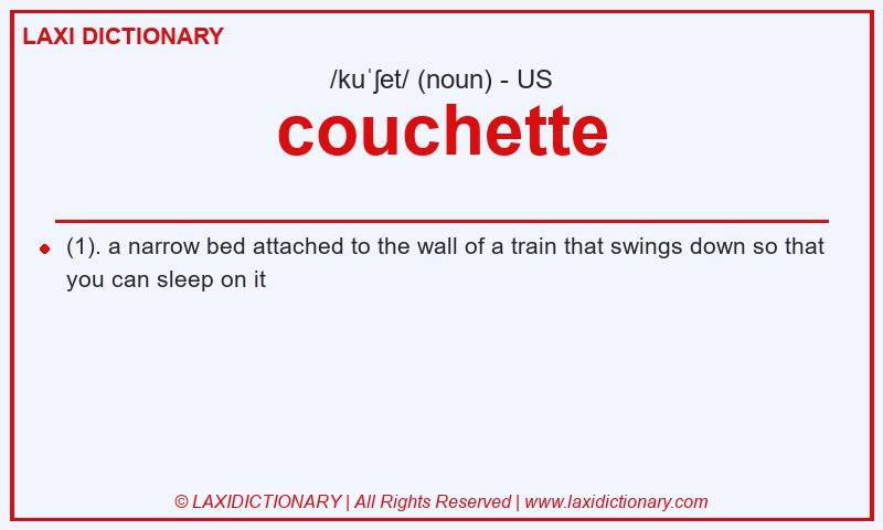 Definition couchette in American English