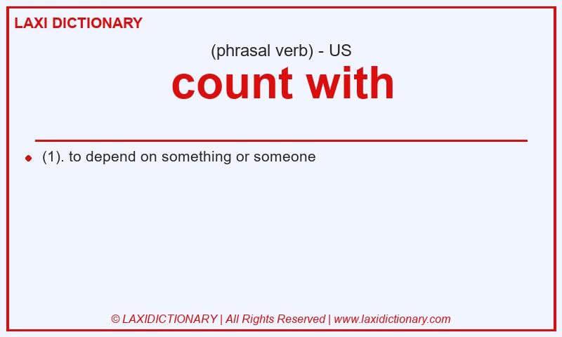 Definition count with in American English