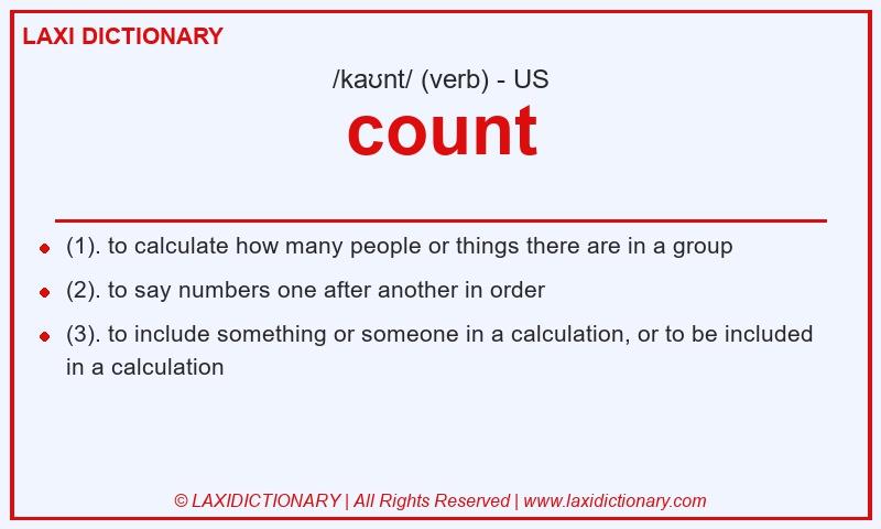 Definition count in American English