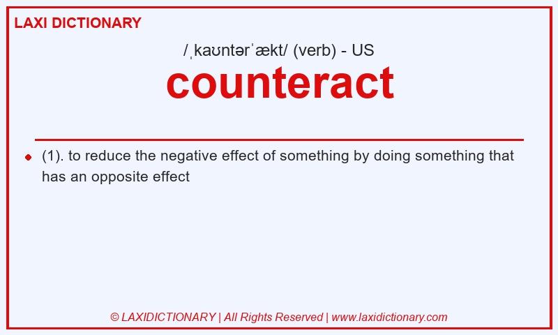 Definition counteract in American English