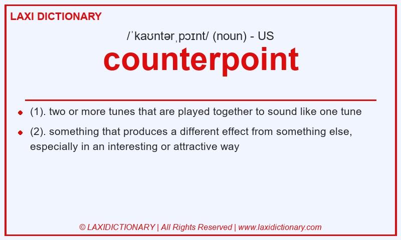 Definition counterpoint in American English