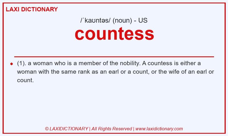 Definition countess in American English