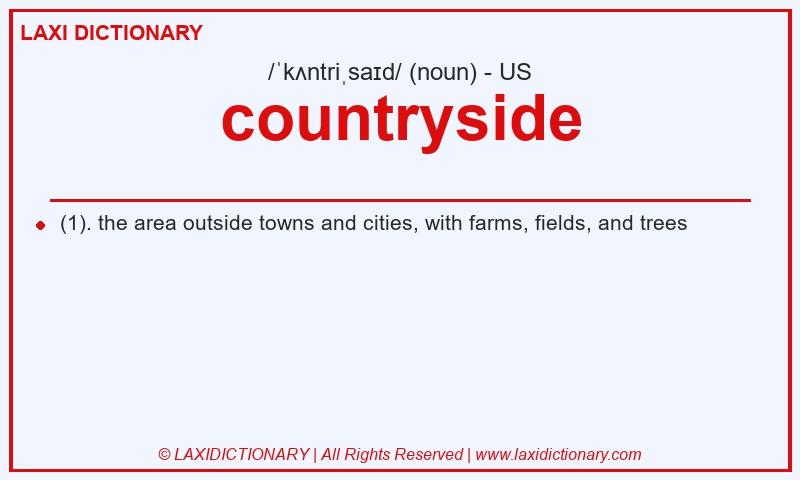 Definition countryside in American English