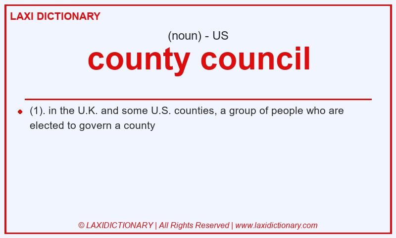 Definition county council in American English