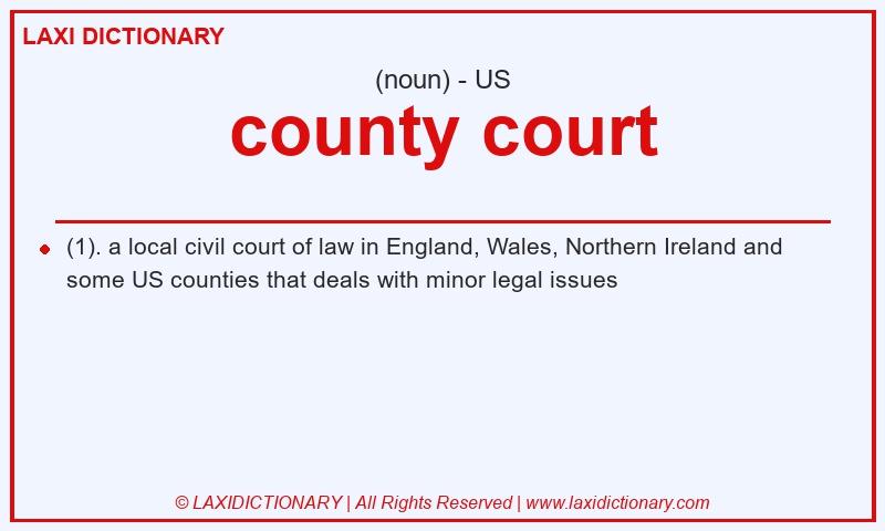 Definition county court in American English