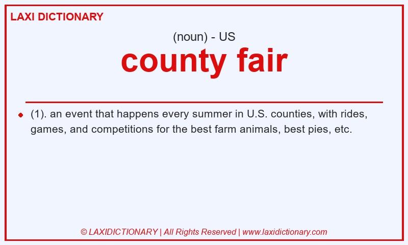 Definition county fair in American English