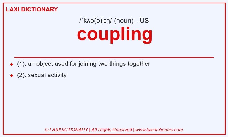 Definition coupling in American English