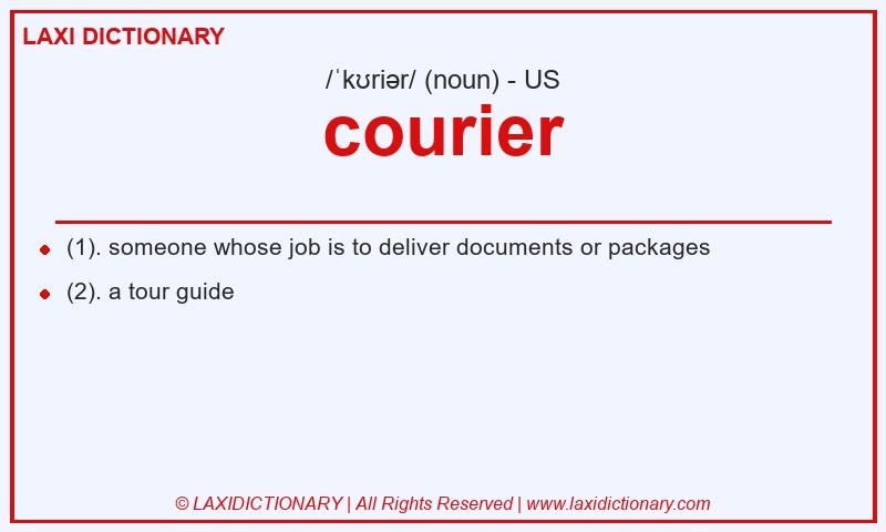 Definition courier in American English