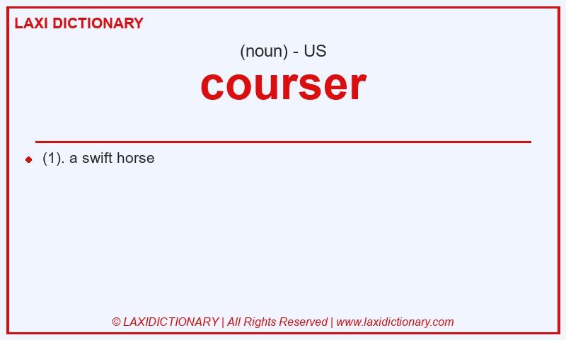 Definition courser in American English