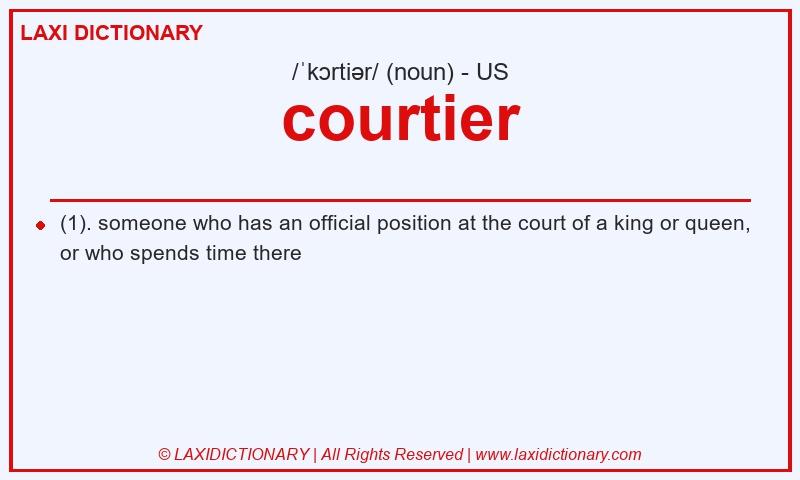 Definition courtier in American English