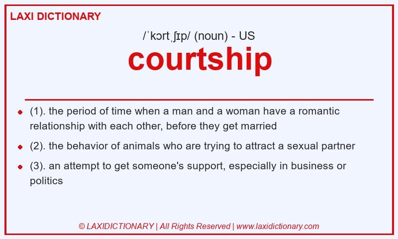 Definition courtship in American English