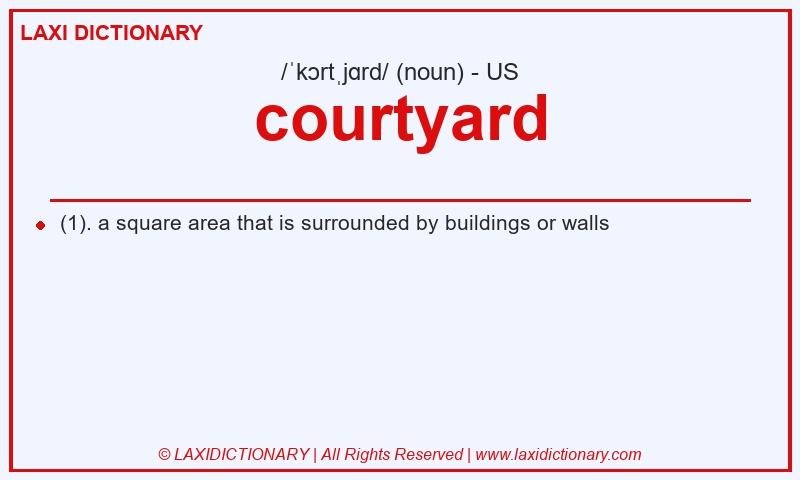 Definition courtyard in American English