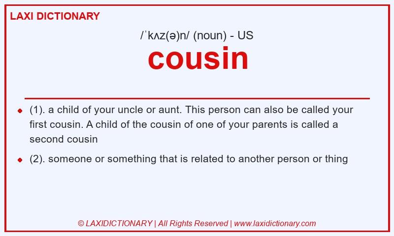 Definition cousin in American English