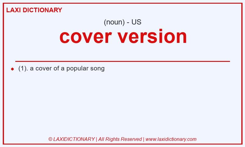 Definition cover version in American English