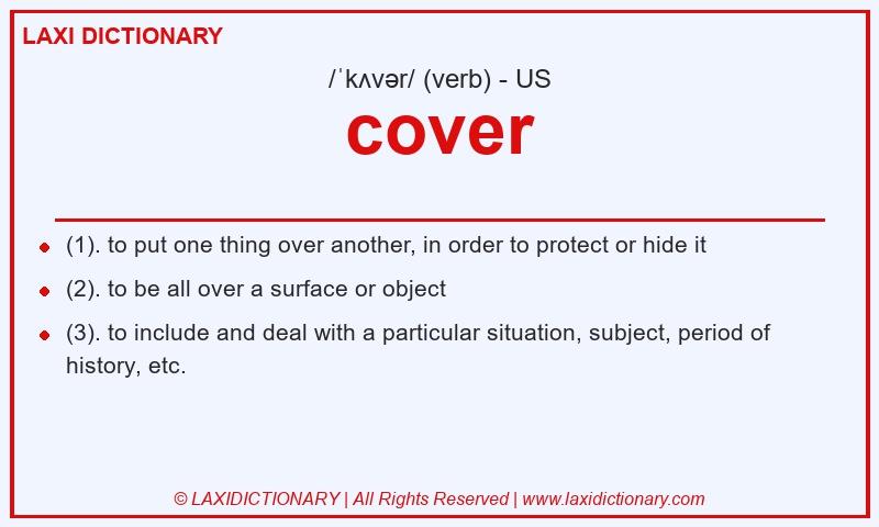 Definition cover in American English