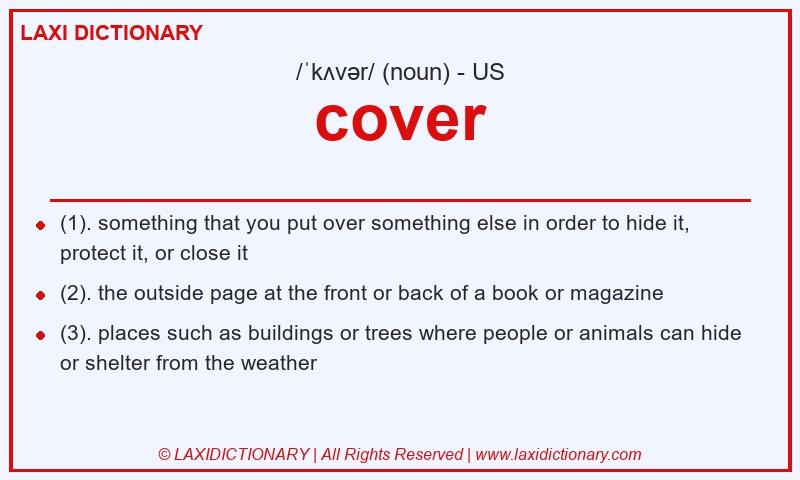 Definition cover in American English