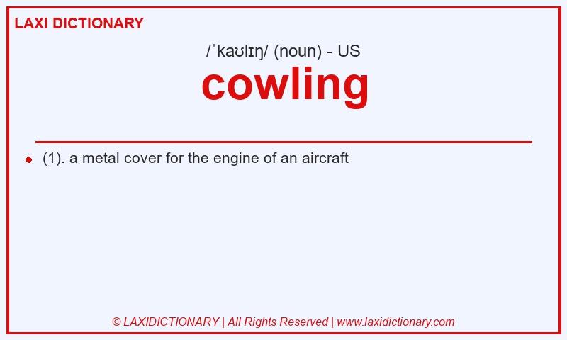 Definition cowling in American English