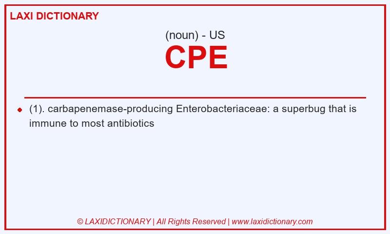 Definition CPE in American English