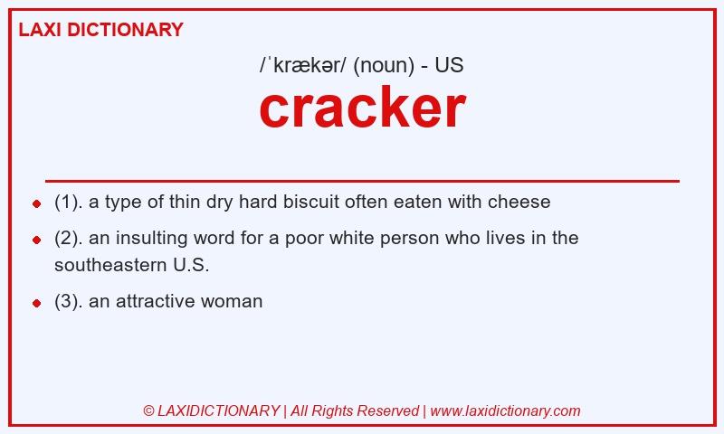 Definition cracker in American English