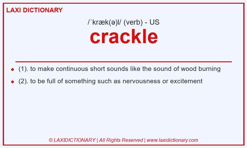 Definition crackle in American English