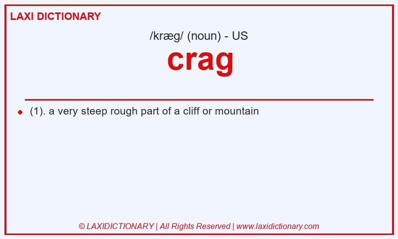 Definition crag in American English