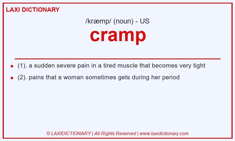 Definition cramp in American English