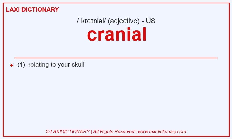 Definition cranial in American English