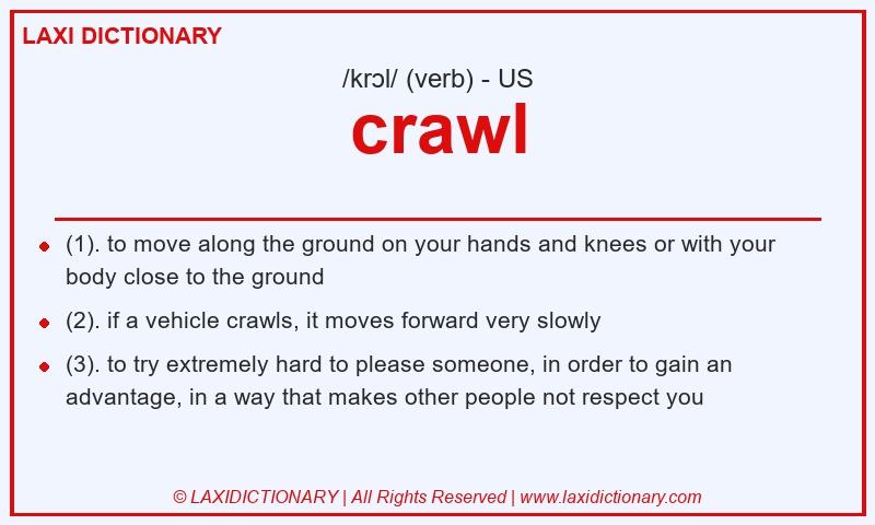 Definition crawl in American English