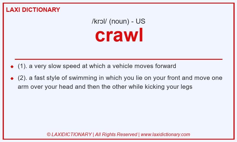 Definition crawl in American English