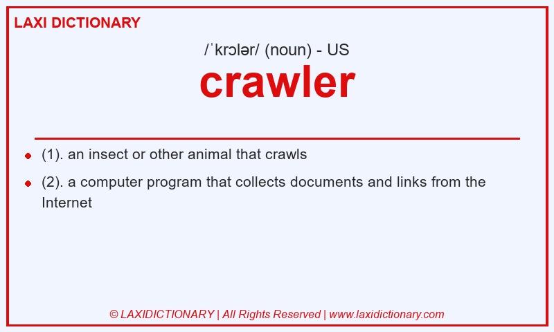Definition crawler in American English