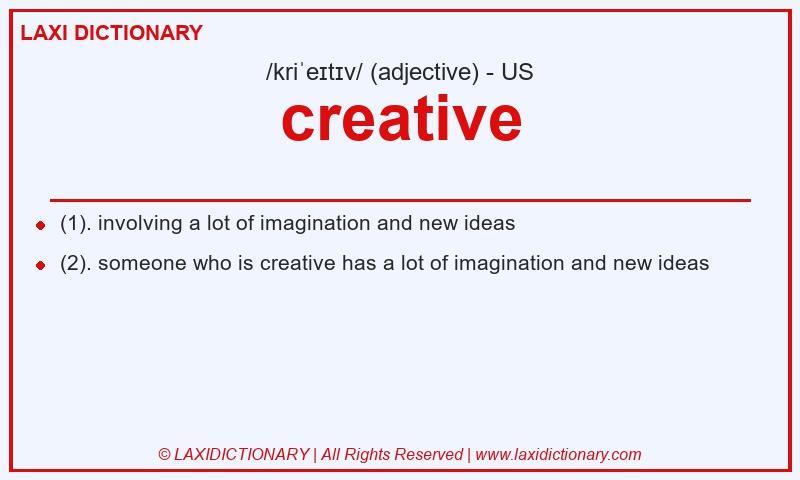 Definition creative in American English