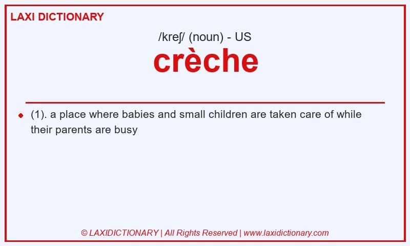 Definition crèche in American English