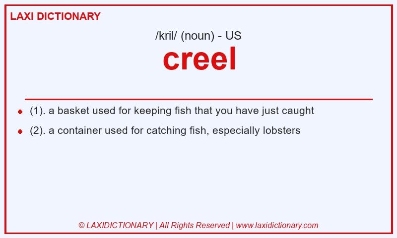 Definition creel in American English