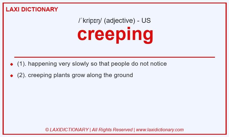 Definition creeping in American English