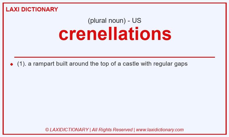 Definition crenellations in American English