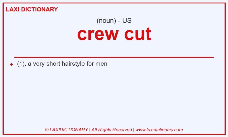 Definition crew cut in American English