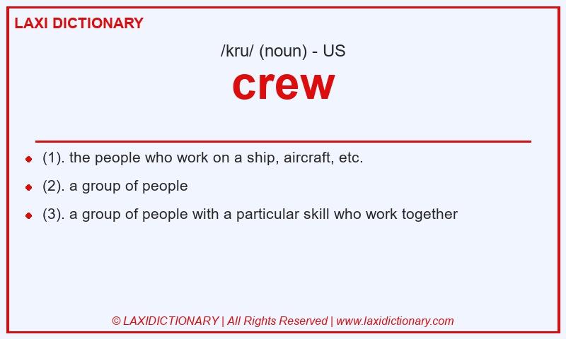 Definition crew in American English