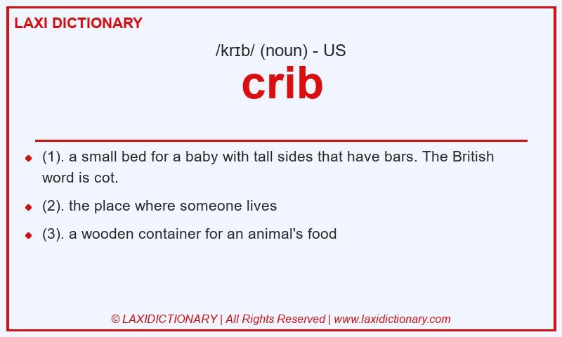 Definition crib in American English