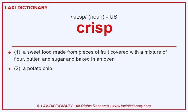 Definition crisp in American English