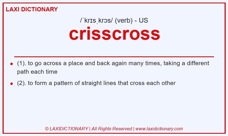 Definition crisscross in American English