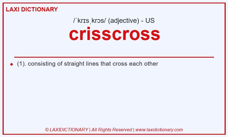 Definition crisscross in American English