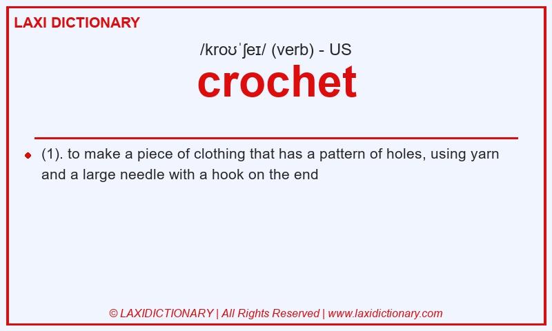 Definition crochet in American English