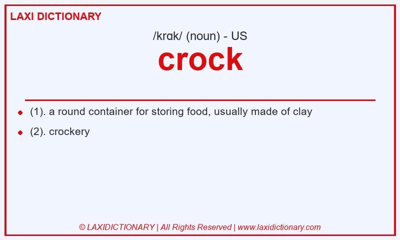 Definition crock in American English
