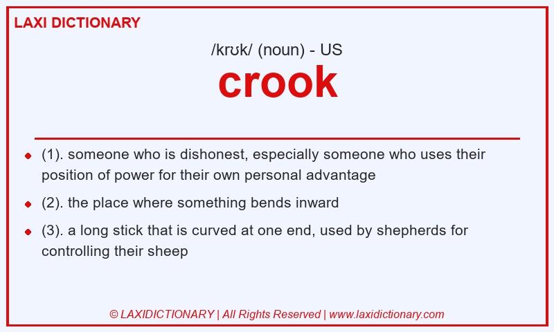 Definition crook in American English