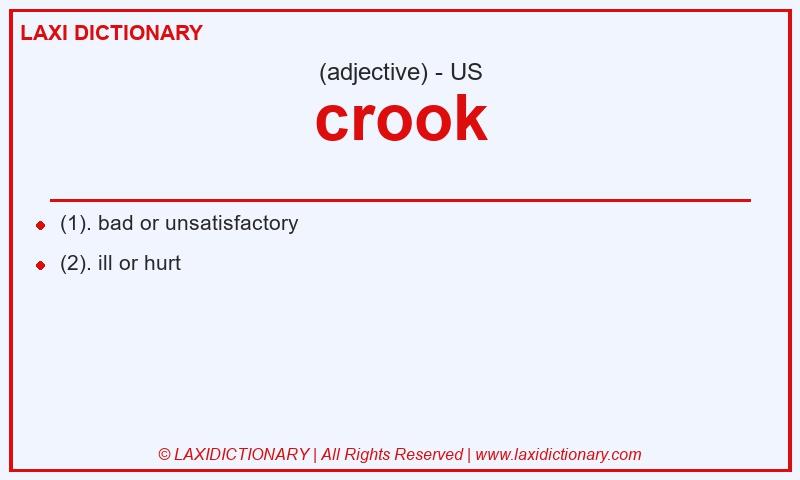 Definition crook in American English
