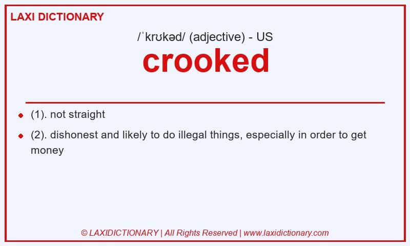 Definition crooked in American English