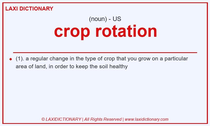Definition crop rotation in American English