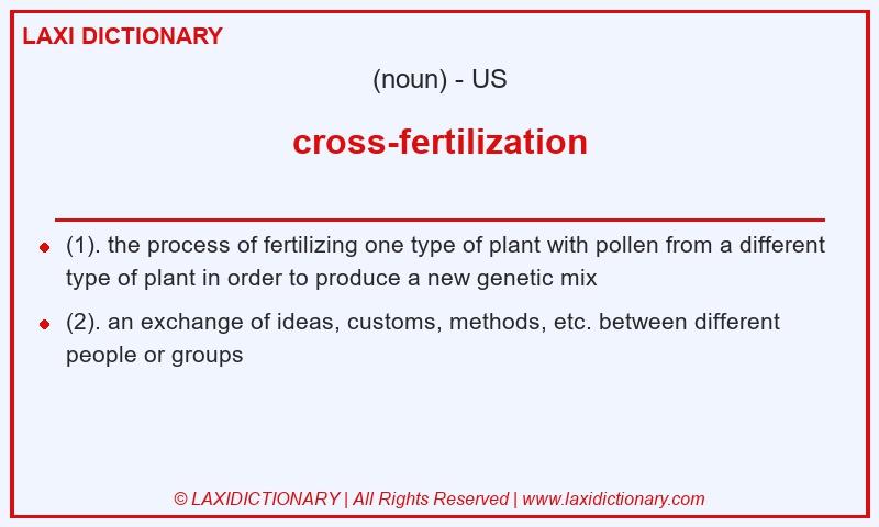 Definition cross-fertilization in American English
