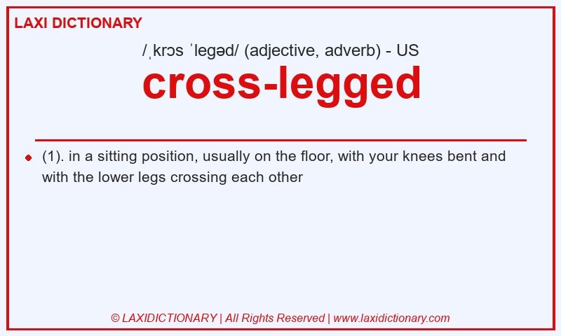 Definition cross-legged in American English